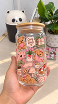 Vaso de vidrio Teddy Love