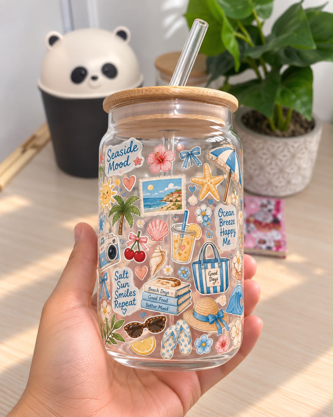 Vaso de vidrio Seaside Mood