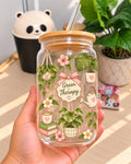 Vaso de vidrio Green therapy