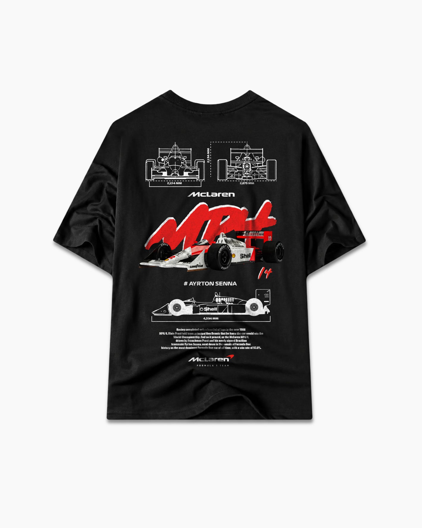 Camiseta Ayrton Senna MP4 – Leyenda de la F1 | Andami