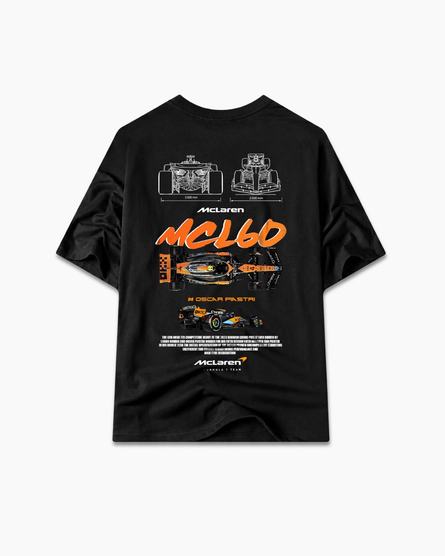 Camiseta McLaren MCL60 – Oscar Piastri | Streetwear F1